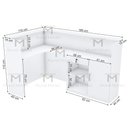 Ver imagem 2 de Balcão Caixa em L Recepção M533.b (loja, Caixa, Atendende) Mundi Moveis