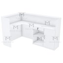 Ver imagem 4 de Balcão Caixa em L Recepção M533.b (loja, Caixa, Atendende) Mundi Moveis