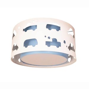 Luminária Infantil Plafon Carrinhos 30x16