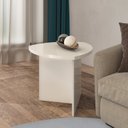 Ver imagem 4 de Kit 3 Mesas para Sala de Estar com 1 Mesa de Centro Oval e 2 Mesas Laterais Delta Marrom