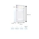 Ver imagem 3 de Caixa Correio Carta Portão Grade/embutir(grande) Branca C/cadeado