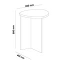 Ver imagem 6 de Kit 3 Mesas Laterais para Sala de Estar com 1 Mesa de Centro Oval e 2 Mesas Laterais Delta