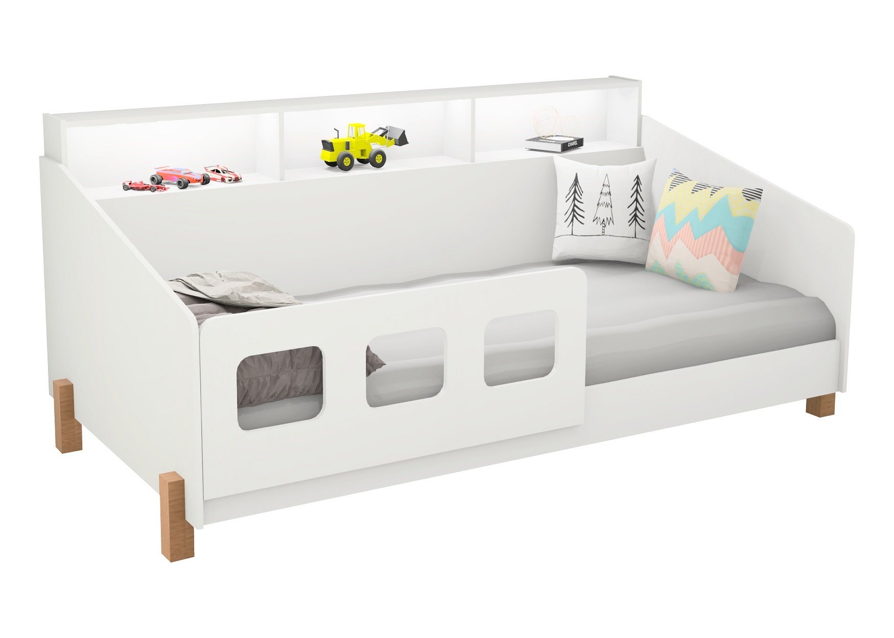 Cama de Criança Mavi Montessoriana Juvenil Branco