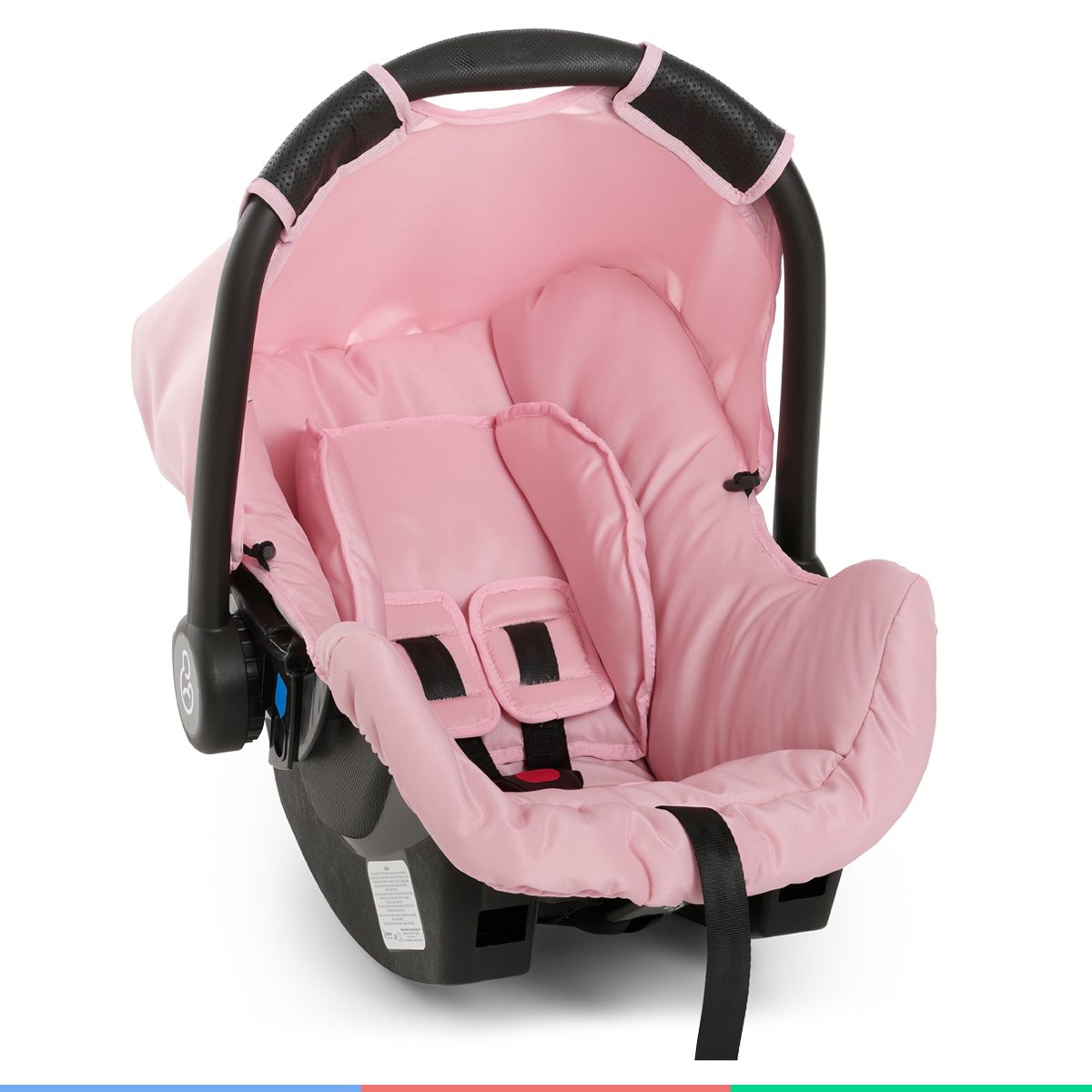 Bebe Conforto Cadeirinha Auto Infantil 0 Até 13Kg Dispositivo de Retenção Grid Rosa Galzerano Bebê C - 6