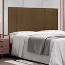 Ver imagem 2 de Painel de Cama 160cm Cristal Suede Caramelo - Lucadi Home
