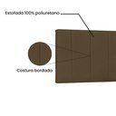 Ver imagem 3 de Painel de Cama 160cm Cristal Suede Caramelo - Lucadi Home