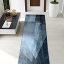 Ver imagem 1 de Tapete Passadeira Sala Quarto 0,60 M X 1,80m Antiderrapante Berlim Estampado Abstrato