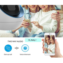 Ver imagem 7 de Camera Wifi Ip Baba Eletrônica Gira 360 Graus 1080p Com Sensor De Movimento Áudio Infravermelho