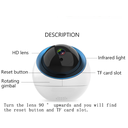 Ver imagem 5 de Camera Wifi Ip Baba Eletrônica Gira 360 Graus 1080p Com Sensor De Movimento Áudio Infravermelho