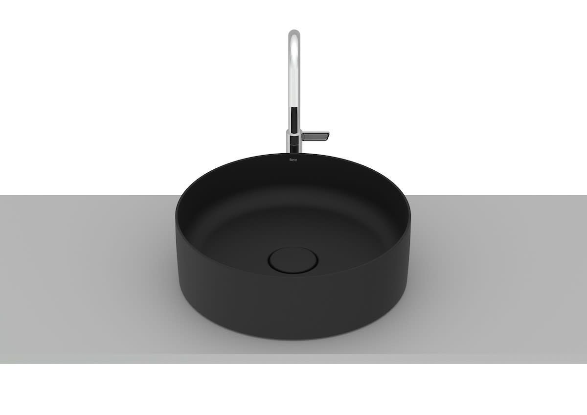 Ver imagem 1 de Cuba Apoio Redonda sem Mesa 39 T2 Terra Matte Black