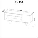 Ver imagem 7 de Rack para TV até 42 Polegadas 136cm 1 Porta R1486 Marrom