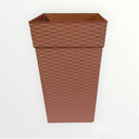 Ver imagem 2 de Vaso Quadrado Coluna Rattan 10 Litros