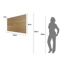Ver imagem 4 de Painel para TV até 42 Polegadas 136CMX90CM 1 Prateleira PA2915 Marrom