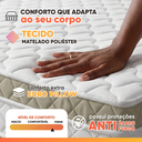 Ver imagem 5 de Cama Box Baú Solteiro Espuma Ortopédica Onix D45 88x188x61cm Hellen - Suporta até 150 kg
