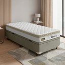 Ver imagem 2 de Cama Box Baú Solteiro Espuma Ortopédica Onix D45 88x188x61cm Hellen - Suporta até 150 kg