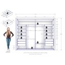 Ver imagem 5 de Guarda Roupa Imperador Plus 2 Portas de Correr 6 gavetas