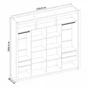 Ver imagem 4 de Guarda Roupa Closet Triplo Nt6060 Mdf Branco Amoudi Móveis