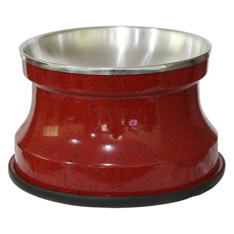 Comedouro Alto Gatos Alumínio Gastrobel - Vermelho Pigmentado