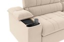 Ver imagem 2 de Sofá Stylus 2,10m Retrátil e Reclinável com Porta Copos e Cooler Suede Capuccino - Xflex Sofás