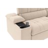 Sofá Stylus 2,10m Retrátil/reclinável com Porta Copos e Cooler Suede Capuccino - Xflex Sofás - 2