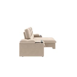 Sofá Stylus 2,10m Retrátil/reclinável com Porta Copos e Cooler Suede Capuccino - Xflex Sofás - 5