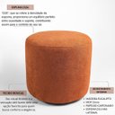 Ver imagem 4 de Kit 03 Puff Perse 36cm Redondo Decorativo Sala Quarto Tecido Bouclé