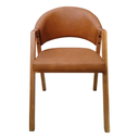 Ver imagem 6 de Kit 2 Poltrona Cadeira para Sala Madeira Maciça Kiora:Caramelo/Couríssimo
