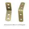 20 Pçs Cantoneiras Metal L 1 1/2 Polegada 38mm P/ Móveis - 2
