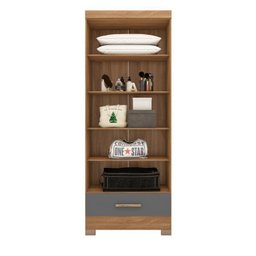 Quarto Modulado de Canto 100% MDF 3 Peças 5 Portas 2 Gavetas Smart Plus Espresso Móveis - 12