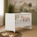 Ver imagem 1 de Berço Evolution 4 em 1 | 100% MDF para Colchão 130x70 cm | Branco/Fosco