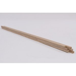 Kit 6 Ripas Aplainadas de Pinus Tratado com Nós 4x3x290 Centímetros - Pensemadeiras - Natural Único