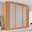 Ver imagem 1 de Guarda-roupa Casal 3 Portas 4 Gavetas Atenas