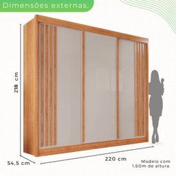 Guarda-roupa Casal 3 Portas 4 Gavetas Atenas - 4 Guarda-roupa Casal 3 Portas 4 Gavetas Atenas - 4