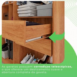 Guarda-roupa Casal 3 Portas 4 Gavetas Atenas - 13 Guarda-roupa Casal 3 Portas 4 Gavetas Atenas - 13