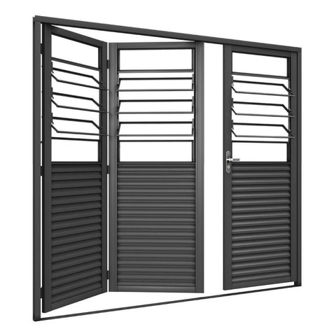 Portão de Abrir Pantografico com 3 Basculas sem Vidro 215x245 Req: 5