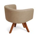 Ver imagem 7 de Poltrona Sala Base Giratória Madeira Kit 2 Arielle Suede D03 - D’Rossi