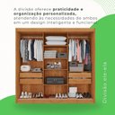 Ver imagem 7 de Guarda-roupa Casal com Espelho 3 Portas 4 Gavetas Atenas