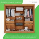 Ver imagem 2 de Guarda-roupa Casal com Espelho 3 Portas 4 Gavetas Atenas