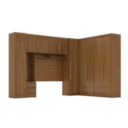 Quarto de Casal Completo 5 Peças 6 Portas 4 Gavetas com Maleiro Smart Plus - 3
