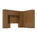 Ver imagem 3 de Quarto de Casal Completo Modulado 5 Peças 6 Portas 4 Gavetas com Maleiro Smart Plus Yescasa Bege/Cinamomo