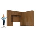 Ver imagem 4 de Quarto de Casal Completo Modulado 5 Peças 6 Portas 4 Gavetas com Maleiro Smart Plus Yescasa Bege/Cinamomo