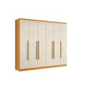 Ver imagem 1 de Guarda-roupa Canadá 8 Portas 6 Gavetas - Cinamomo Off White - Aramóveis