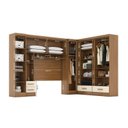 Ver imagem 7 de Quarto de Casal Completo Modulado 5 Peças 6 Portas 4 Gavetas com Maleiro Smart Plus Yescasa Bege/Cinamomo/Offwhite