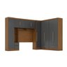 Quarto de Casal Completo 5 Peças 6 Portas 4 Gavetas com Maleiro Smart Plus - 2