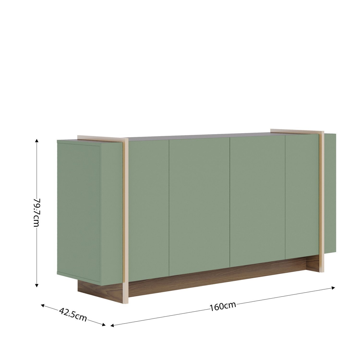 Buffet para Sala de Jantar 4 Portas 160cm Copacabana - 5