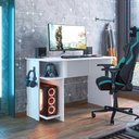 Ver imagem 1 de Escrivaninha/ Mesa Gamer Branco 3875 - Qmovi