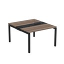 Ver imagem 2 de Estação de Trabalho Mesa Plataforma Escritório Dupla para 2 Pessoas com Caixa de Tomada PDC