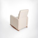 Ver imagem 3 de Poltrona de Amamentação Helena Balanço com Almofada + Puff Linho Bege Cod 2501 - Lahome Decor