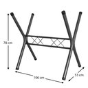 Ver imagem 2 de Pé De Mesa Base Para Tampo Pedra Granito 1,50 Sala De Jantar Ql Texturizado