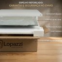 Ver mais imagens de Espelho Orgânico Decorativo de Parede Urban 150x40cm com Iluminação Led e Moldura Lopazzi